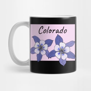 Colorado Blue Columbine Flower Mug